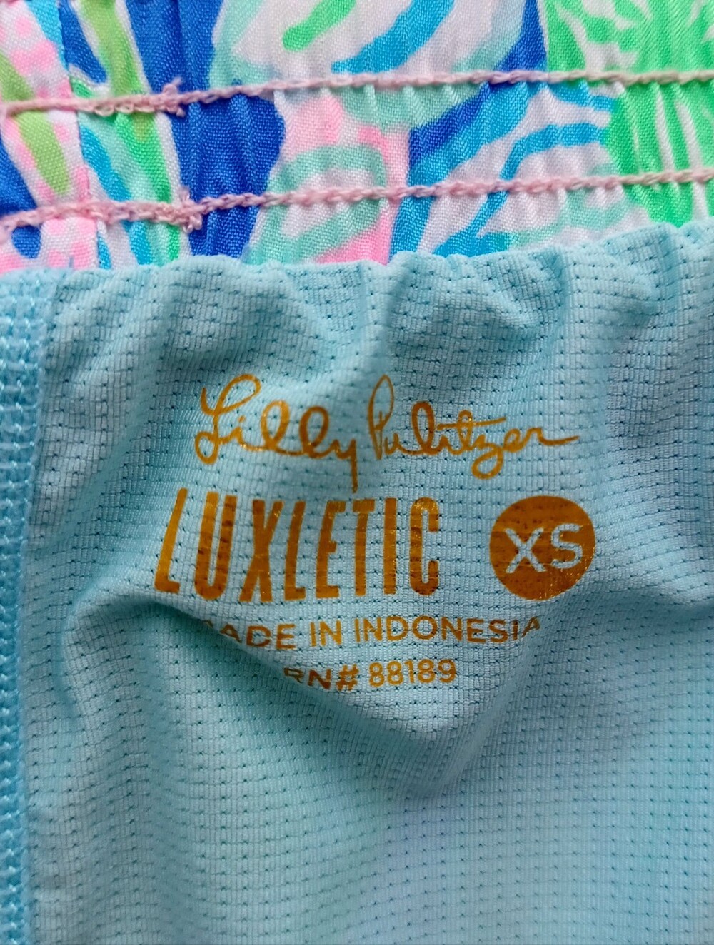 Lilly Pulitzer Ocean Trail Athletic Shorts - Peony For Your Thoughts, Size XS - Picture 13 of 13